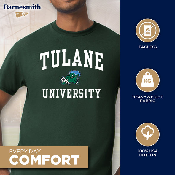 Tulane University Spirit T-Shirt (Hunter Green)