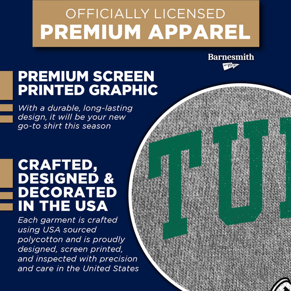 Tulane University Spirit T-Shirt (Charcoal Grey)