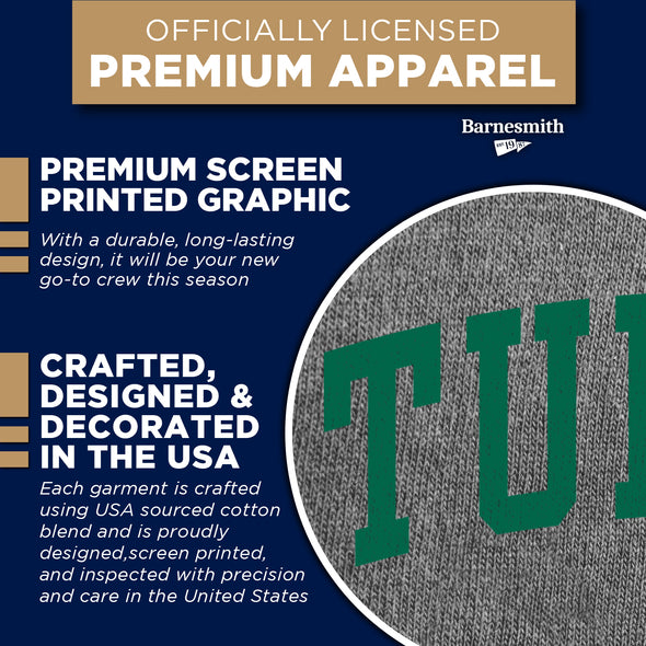 Tulane University Spirit Sweatshirt (Charcoal Grey)