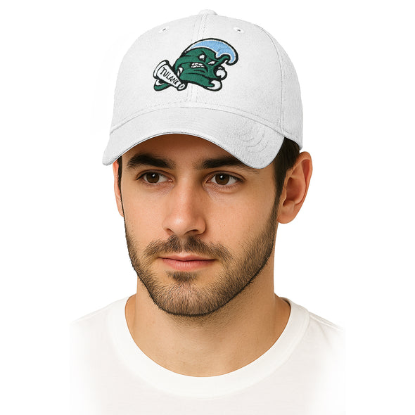 Tulane University Spirit Baseball Hat One-Size (White)