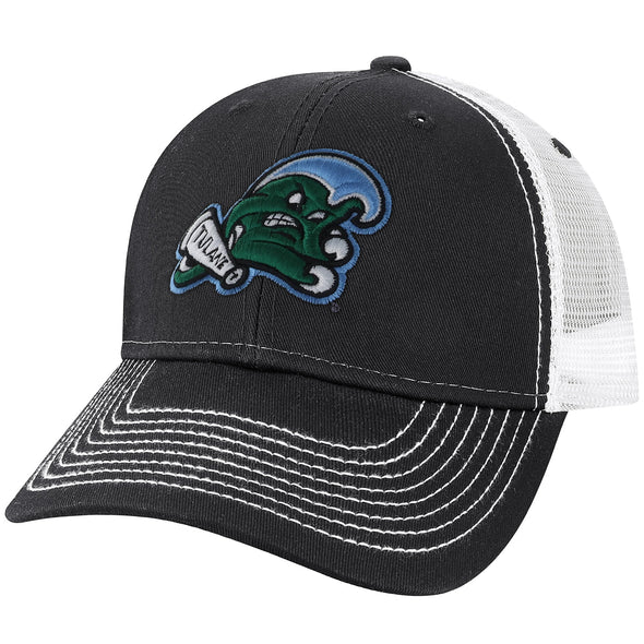Tulane University Sideline Trucker Hat One-Size (Dark Grey/White)
