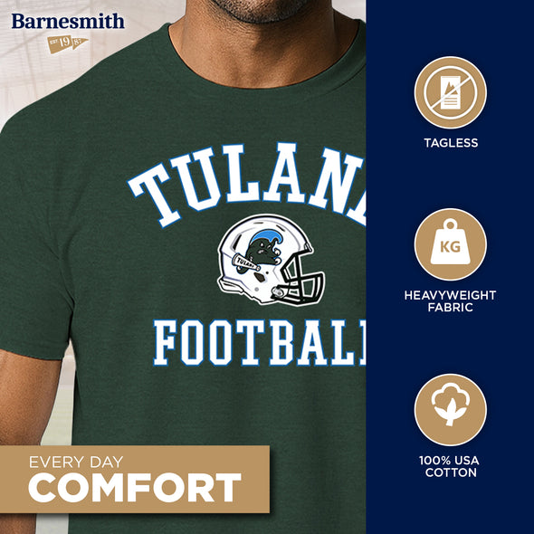 Tulane University Football T-Shirt (Hunter Green)