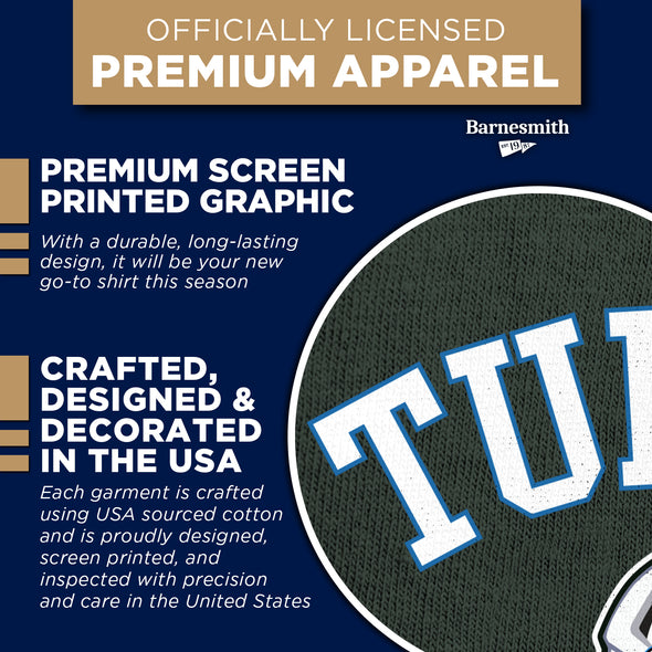 Tulane University Football T-Shirt (Hunter Green)