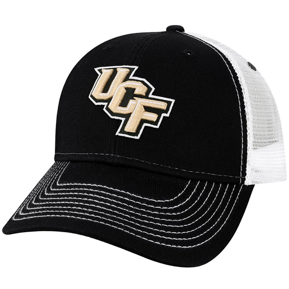 University of Central Florida Sideline Trucker Hat One-Size (Black/White)