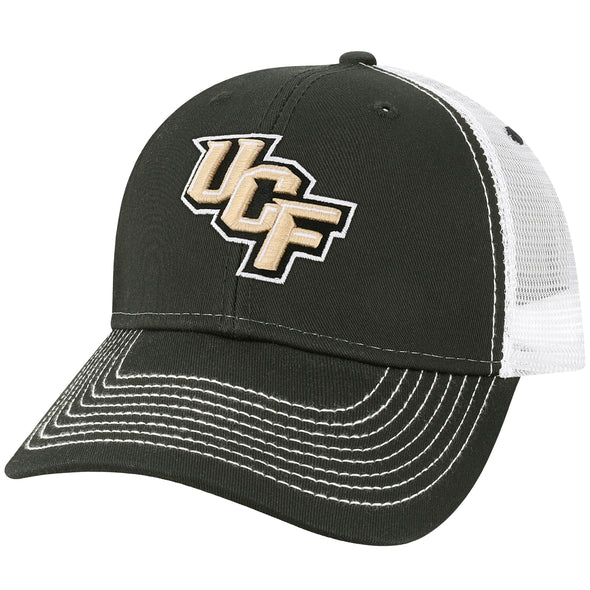 University of Central Florida Sideline Trucker Hat One-Size (Black/White)