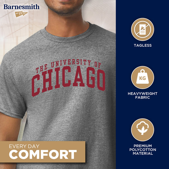 University of Chicago Classic T-Shirt (Charcoal Grey)