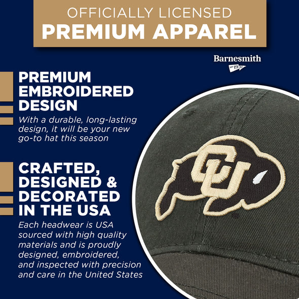 University of Colorado Spirit Baseball Hat One-Size (Black)