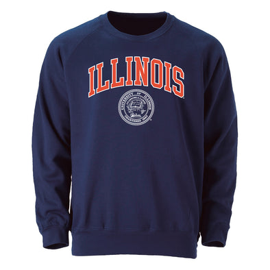 University of Illinois Heritage Crewneck Sweatshirt (Navy)
