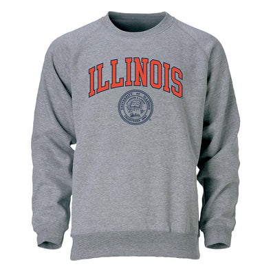 University of Illinois Heritage Crewneck Sweatshirt (Charcoal)