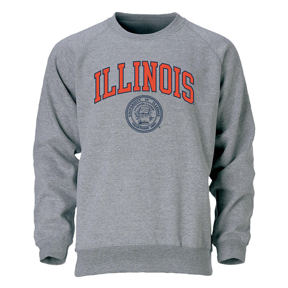 University of Illinois Heritage Crewneck Sweatshirt (Charcoal)