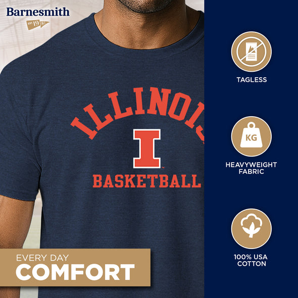 University of Illinois Basketball T-Shirt (Navy)