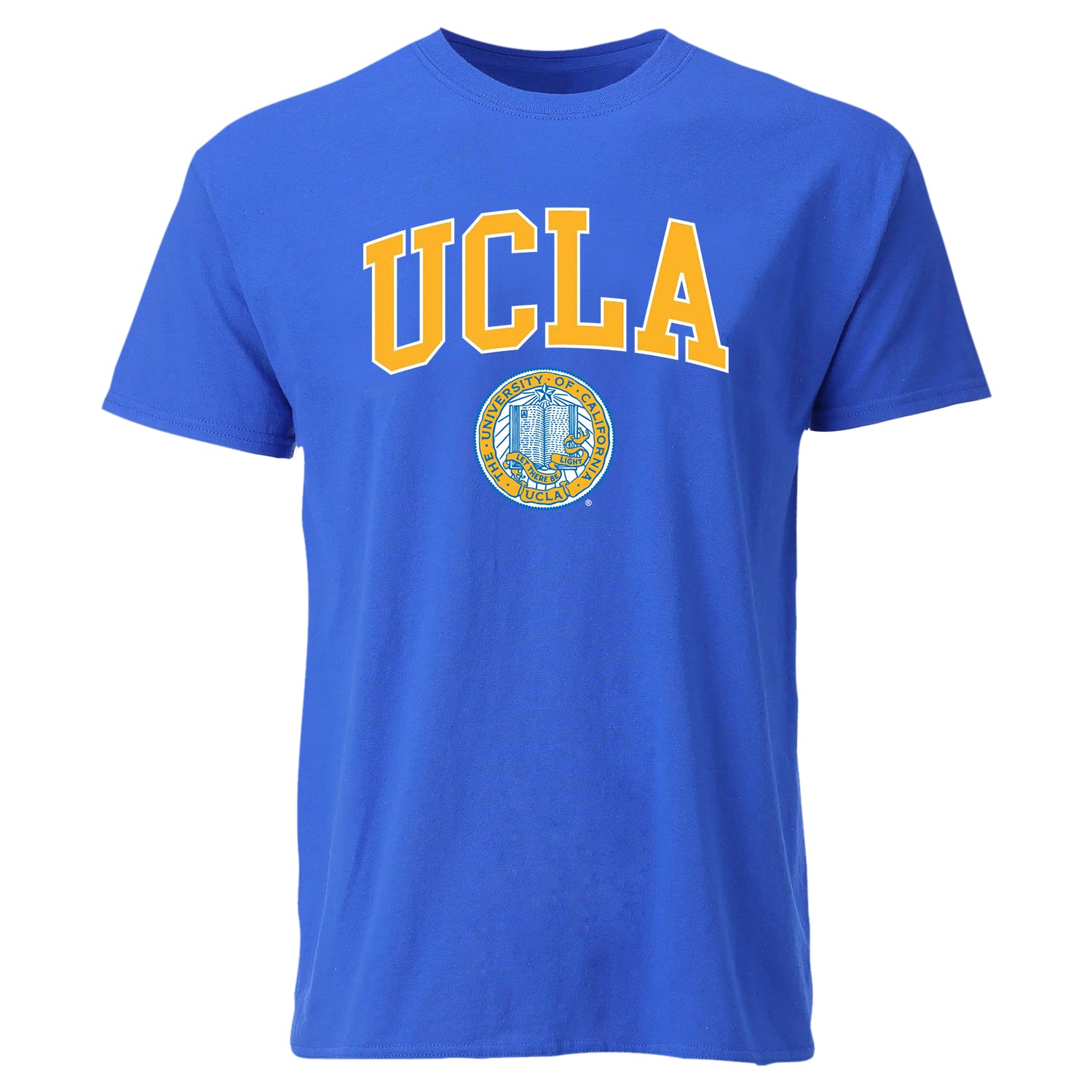 UCLA Maglietta da uomo con logo ufficiale S-UCT 101 - University of California Los Angeles - T-shirt classica girocollo in cotone con logo - Regular Fit S- XXL, Nero , S UCLA Maglietta da uomo con logo ufficiale S-UCT 101 - University of California Los Angeles - T-shirt classica girocollo in cotone con logo - Regular Fit S- XXL, Nero , S