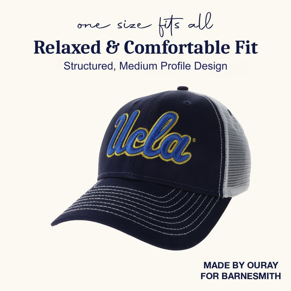 University of California - Los Angeles Sideline Trucker Hat One-Size (Navy/White)