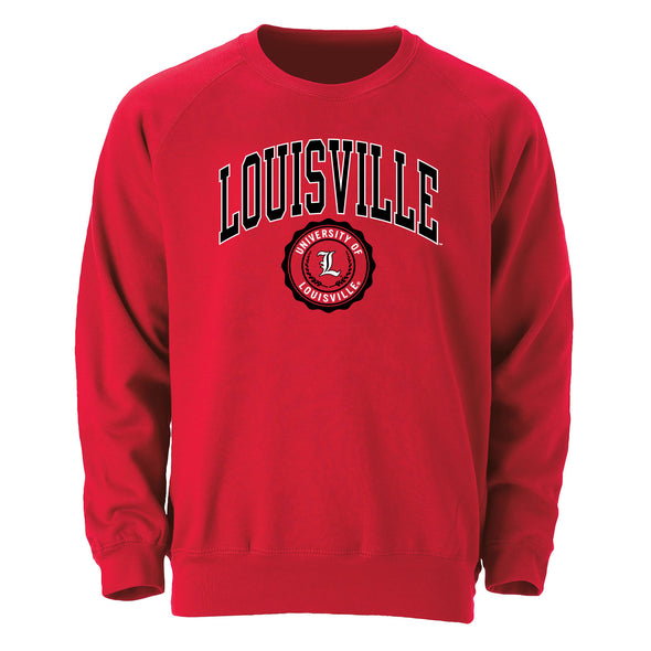 University of Louisville Heritage Crewneck Sweatshirt (Red)