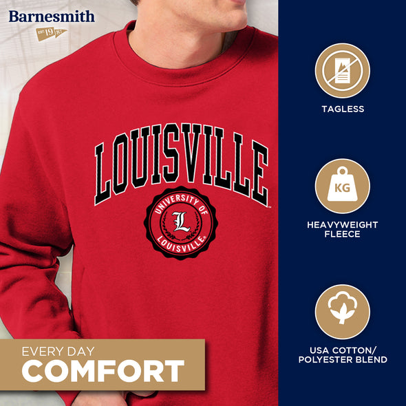 University of Louisville Heritage Crewneck Sweatshirt (Red)