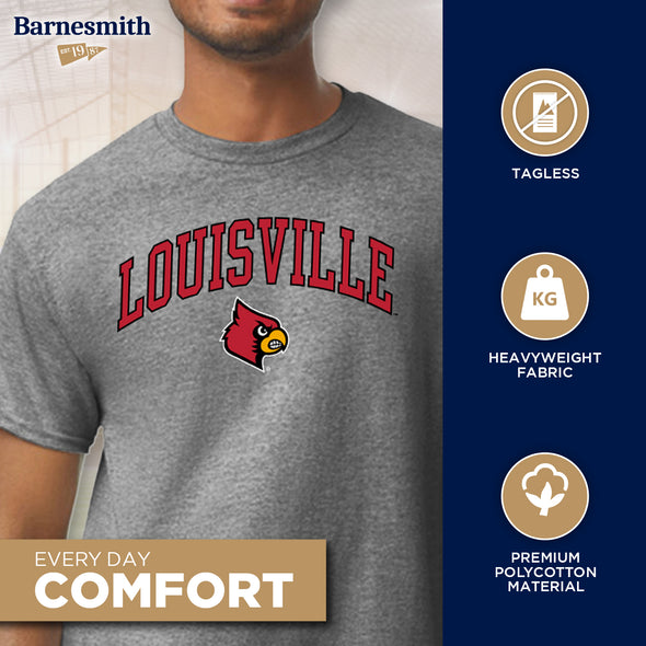 University of Louisville Spirit T-Shirt (Charcoal Grey)
