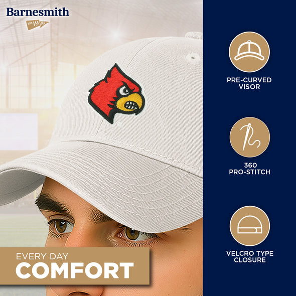University of Louisville Spirit Baseball Hat One-Size (White)