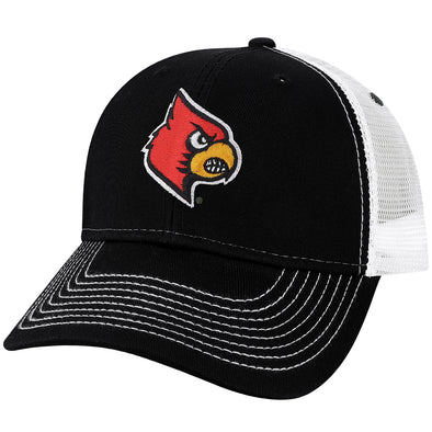 University of Louisville Sideline Trucker Hat One-Size (Black/White)