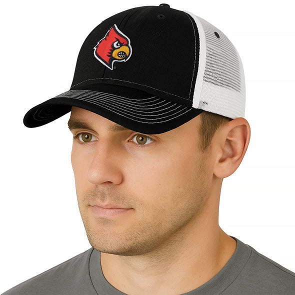 University of Louisville Sideline Trucker Hat One-Size (Black/White)