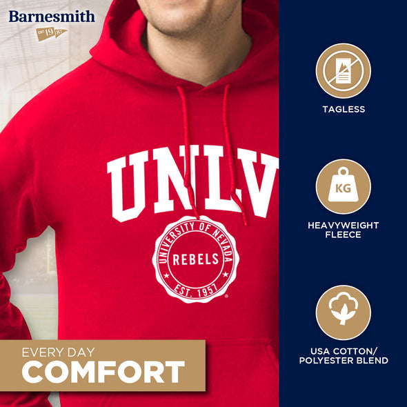 University of Nevada-Las Vegas Heritage Hooded Sweatshirt (Red)