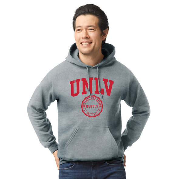 University of Nevada-Las Vegas Heritage Hooded Sweatshirt (Charcoal Grey)