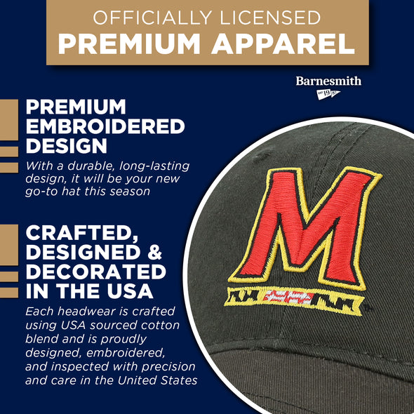 University of Maryland Spirit Baseball Hat One-Size (Black)