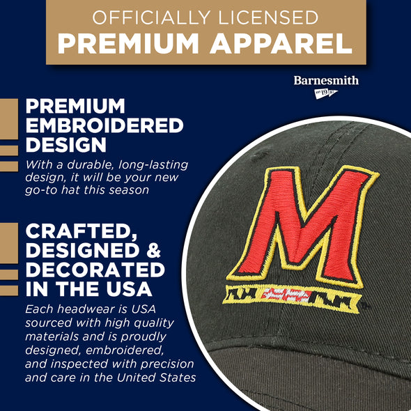 University of Maryland Spirit Baseball Hat One-Size (Black)