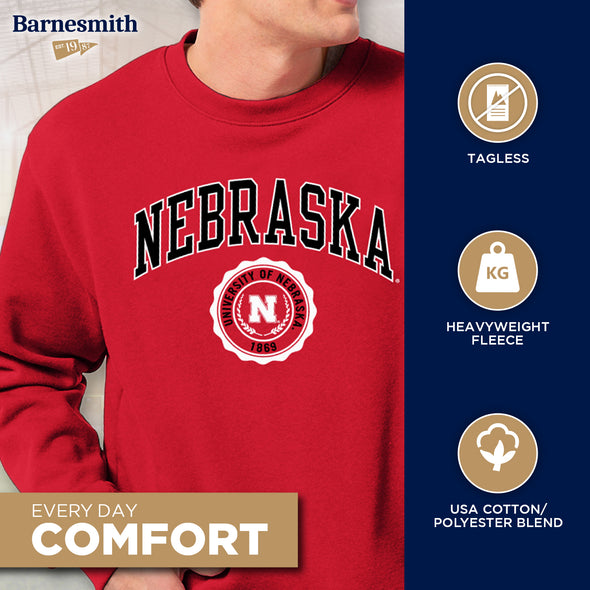 University of Nebraska Heritage Crewneck Sweatshirt (Red)
