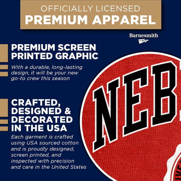 University of Nebraska Heritage Crewneck Sweatshirt (Red)