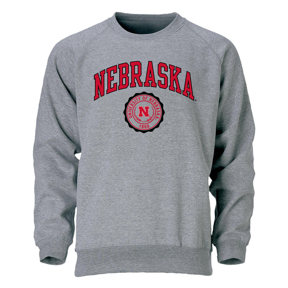 University of Nebraska Heritage Crewneck Sweatshirt (Charcoal)