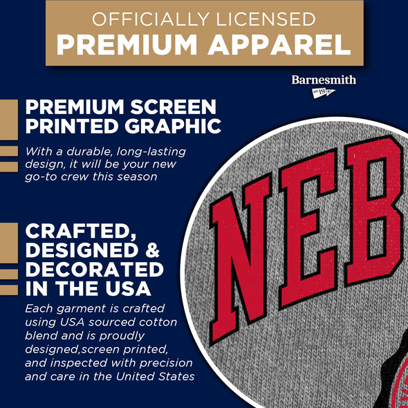 University of Nebraska Heritage Crewneck Sweatshirt (Charcoal)