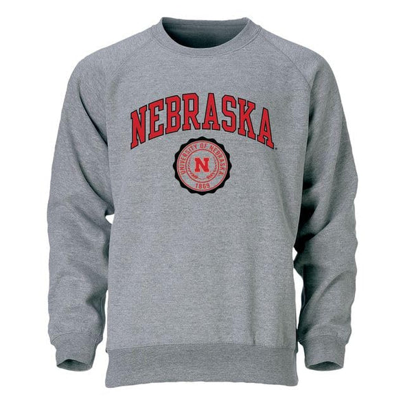 University of Nebraska Heritage Crewneck Sweatshirt (Charcoal)