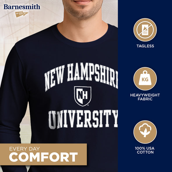 University of New Hampshire Heritage Long Sleeve T-Shirt (Navy)