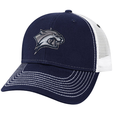 University of New Hampshire Sideline Trucker Hat One-Size (Navy/White)