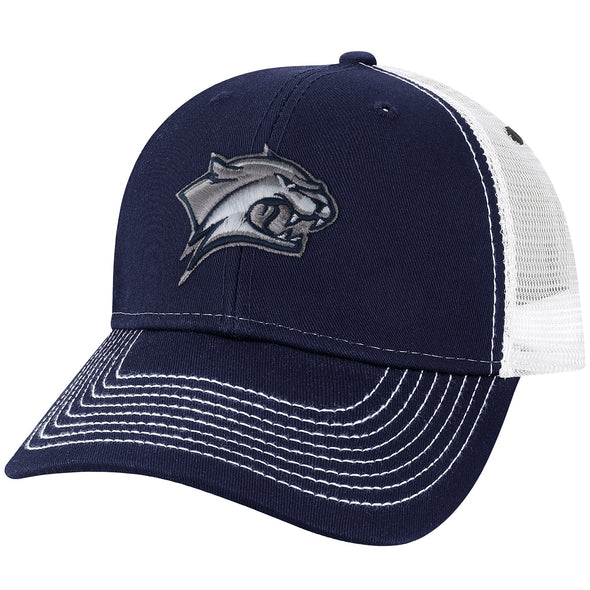 University of New Hampshire Sideline Trucker Hat One-Size (Navy/White)