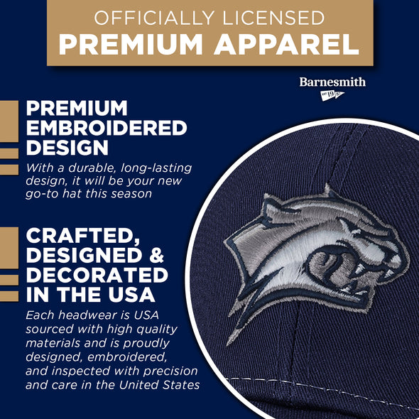 University of New Hampshire Sideline Trucker Hat One-Size (Navy/White)