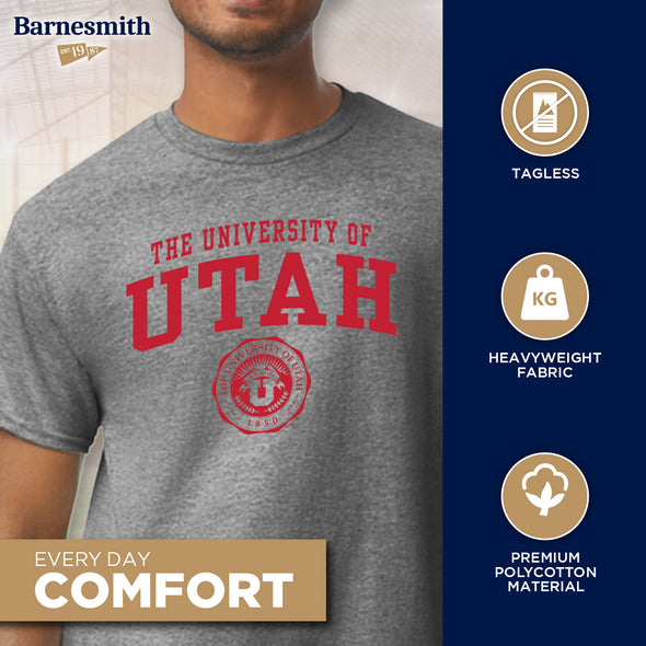 University of Utah Heritage T-Shirt (Charcoal Grey)