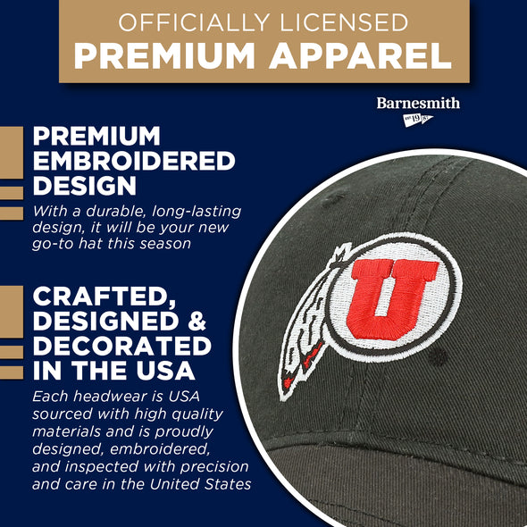 University of Utah Spirit Baseball Hat One-Size (Black)
