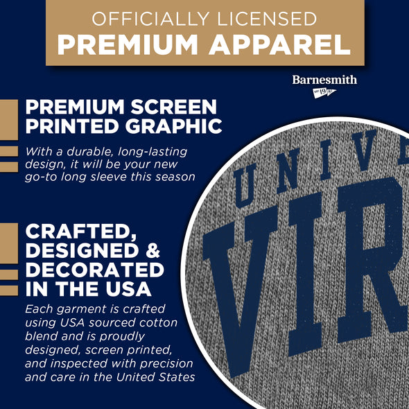 University of Virginia Classic Long Sleeve T-Shirt (Charcoal Grey)