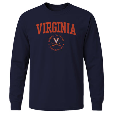 University of Virginia Heritage Long Sleeve T-Shirt (Navy)