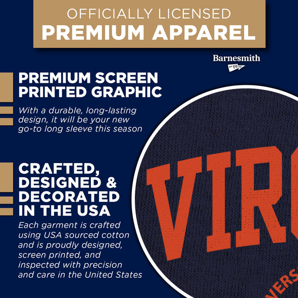 University of Virginia Heritage Long Sleeve T-Shirt (Navy)
