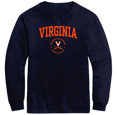 University of Virginia Heritage Long Sleeve T-Shirt (Navy)