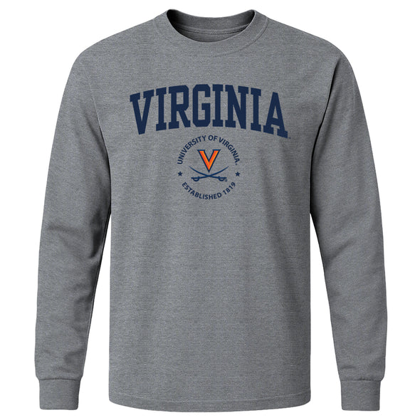 University of Virginia Heritage Long Sleeve T-Shirt (Charcoal Grey)