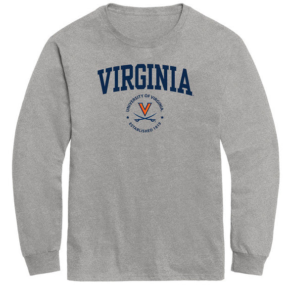 University of Virginia Heritage Long Sleeve T-Shirt (Charcoal Grey)