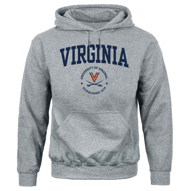 University of Virginia Heritage Hooded Sweatshirt (Charcoal Grey)