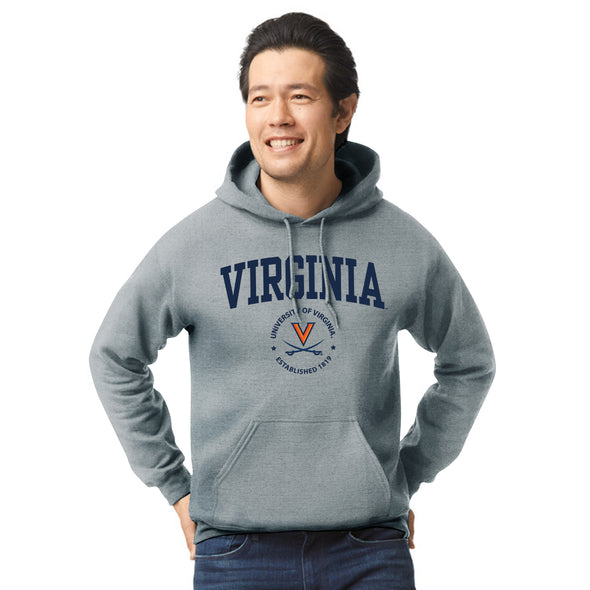 University of Virginia Heritage Hooded Sweatshirt (Charcoal Grey)