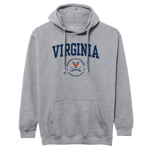 University of Virginia Heritage Hooded Sweatshirt (Charcoal Grey)