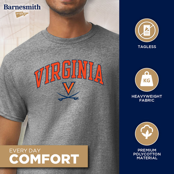 University of Virginia Short-Sleeve Spirit T-Shirt (Charcoal Grey)