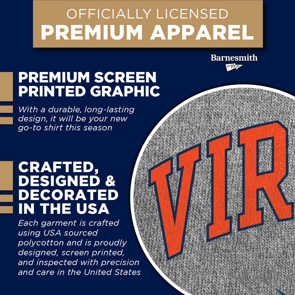 University of Virginia Short-Sleeve Spirit T-Shirt (Charcoal Grey)