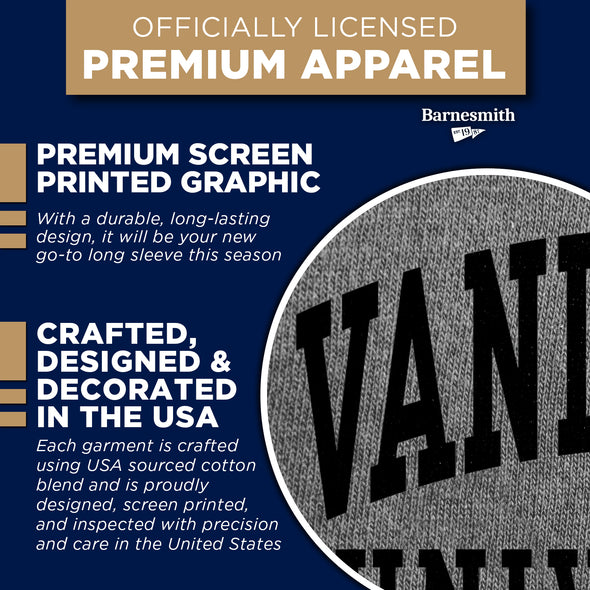 Vanderbilt University Classic Long Sleeve T-Shirt (Charcoal Grey)
